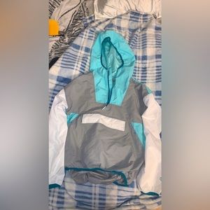 quarter zip pullover rain jacket